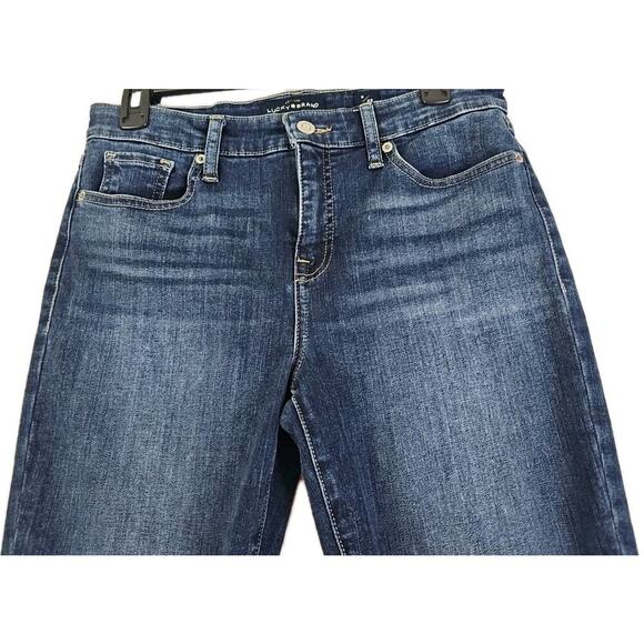 Lucky Brand ~Woman Size 8/29~ Blue AVA CROP Jeans Pockets, Logo. - Picture 7 of 16